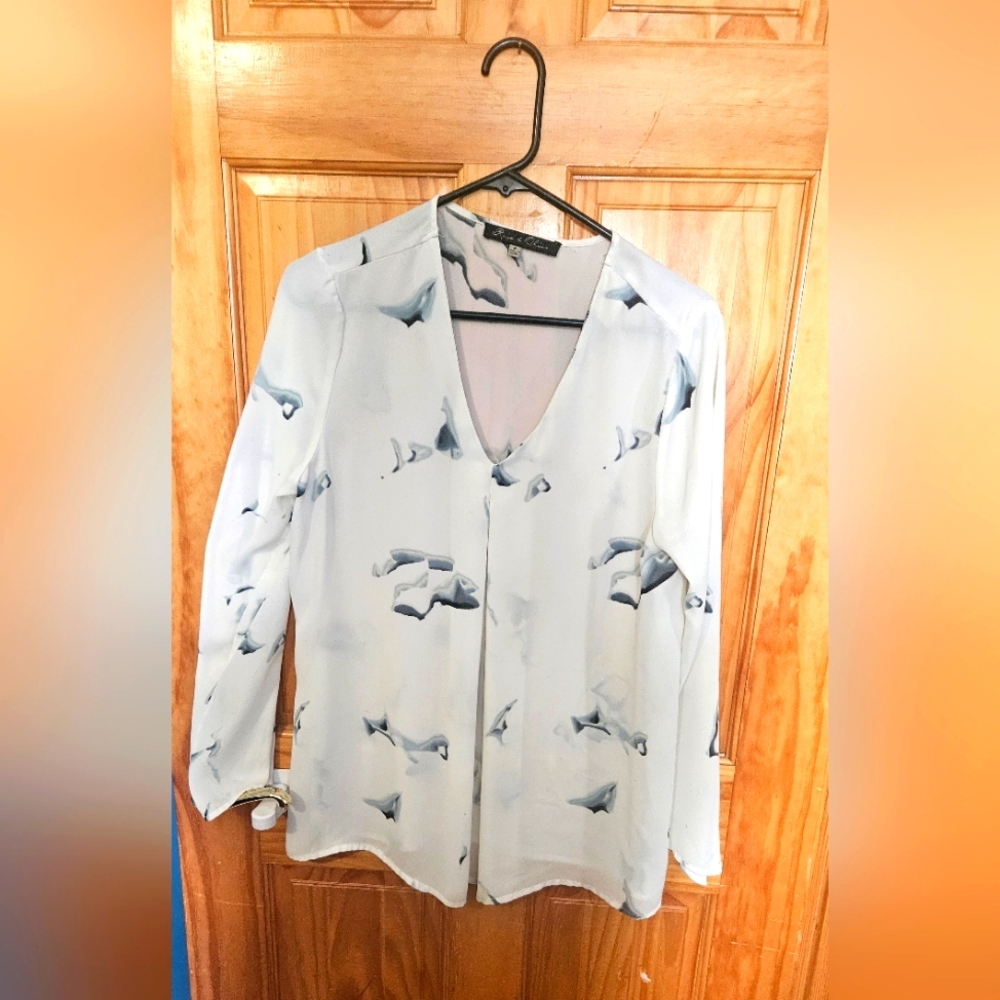 Sheer floral top